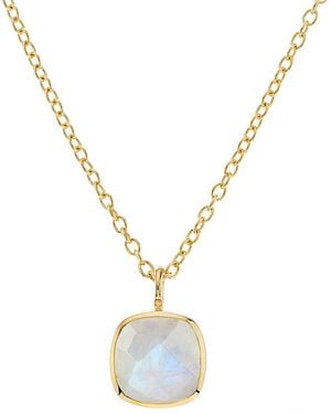 Auree Brooklyn Moonstone & Vermeil Necklace - Metallic