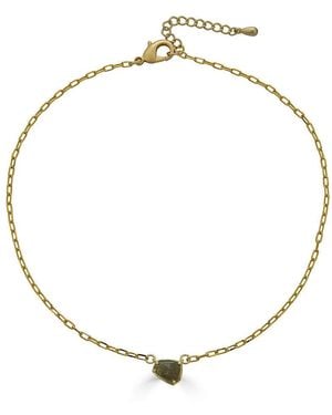 Loni Paul Jewelry Labradorite Bar Necklace - Metallic