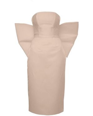 Baé Special Moments Neutrals Kira Dress + Big Bow - Natural