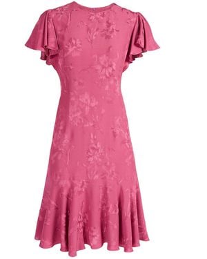 Santorelli Grazia Flutter Sleeve Sheath Dress - Pink