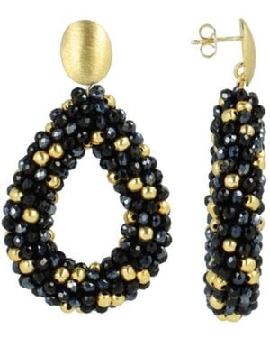 LOTT.gioielli Earrings Berry Drop L - Black