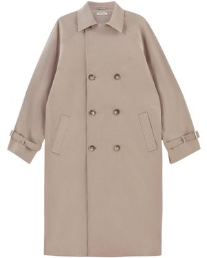 Saint One Co. Idols Trench Coat Taupe X Oyster - Natural