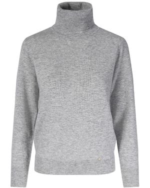 tirillm Cassie Cashmere Turtle Neck Pullover - Grey