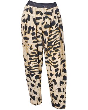 Me & Thee Pass Muster Abstract Ink Print Trouser - Black