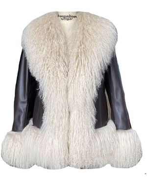 Madeleine Simon Studio Neutrals Ballerina & Sheepskin Jacket - Natural