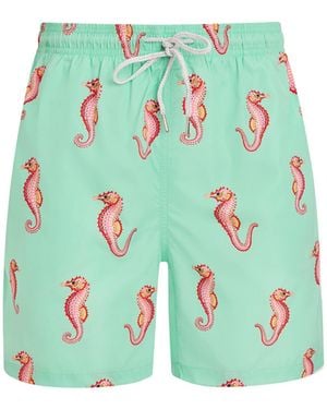 Robert & Son Light Seahorse Swim Shorts - Green