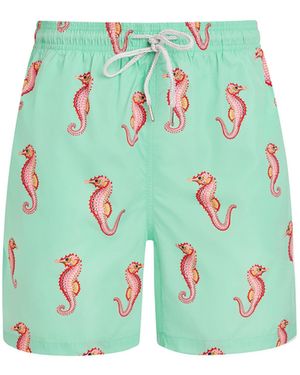 Robert & Son Light Seahorse Swim Shorts - Green