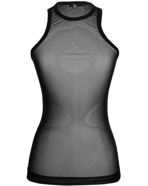 Ioana Ciolacu Sheer Tank Top - Black
