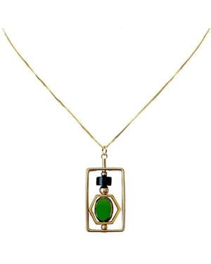 Aracheli Studio Art X Onyx Necklace - Metallic