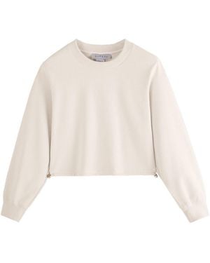 Supesu Neutrals Cubby Sweater, Cropped - Natural