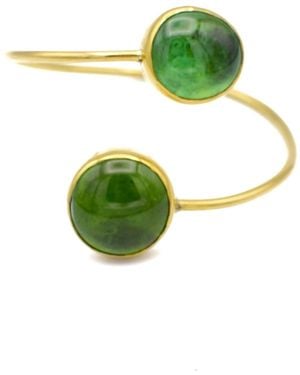 Lala Salama Glass Bangle - Green