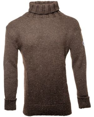 Arthur Beale Neutrals Oiled Wool Beerenberg Pullover - Brown