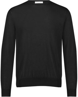 George Patrick Cashmere Jumper Crewneck - Black