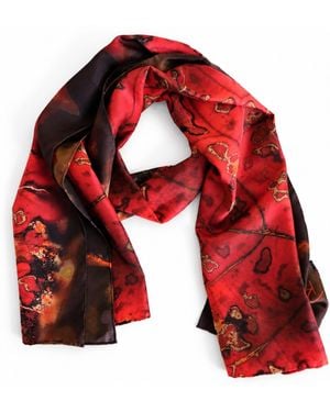Richard Stone Studio Crimson Silk Scarf - Red