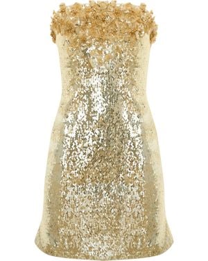 Tuba Ergin Octavia Mini Dress - Natural