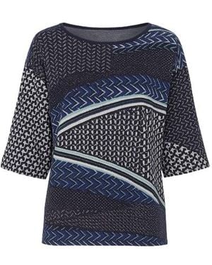 Conquista Wide Sleeved Top - Blue