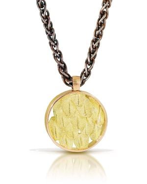 Seth Michael Studio Rose Rattlesnake Pendant - Metallic