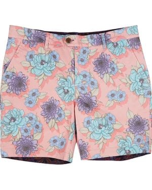 lords of harlech John Flower Bed Shorts - Blue