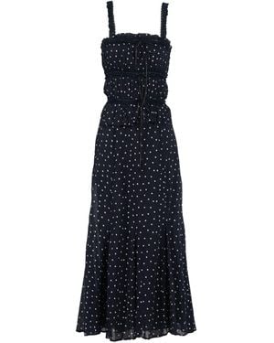 Rose & Nancy Marcia Polka Cami Midi Dress - Blue
