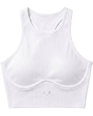 Altra Volta Halter Ribbed Top - White