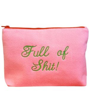 Lilly Loves Full Of Shit Large Cosmetic Bag - Pink