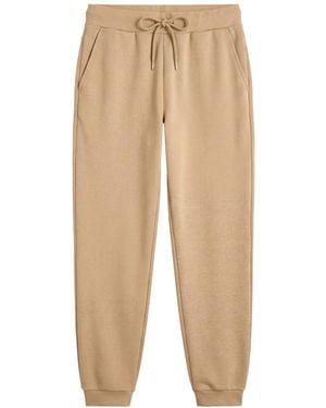 Brodie Cashmere Piping Detail Cuffed Jogger - Natural