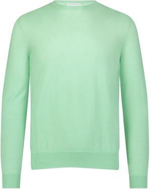 George Patrick Mint Crewneck Cashmere Jumper - Green