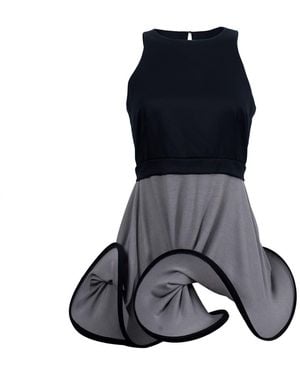 Laura Daili Wavy Mini Dress - Black
