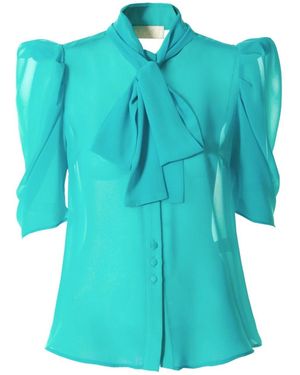 AGGI by HALEWSKI Angel Blouse - Blue