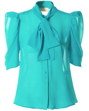 AGGI by HALEWSKI Angel Blouse - Blue