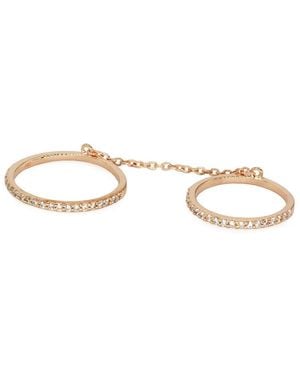 KAMARIA Double Chain Ring - Metallic