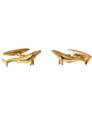 Lee Renee Whale Cufflinks - Metallic
