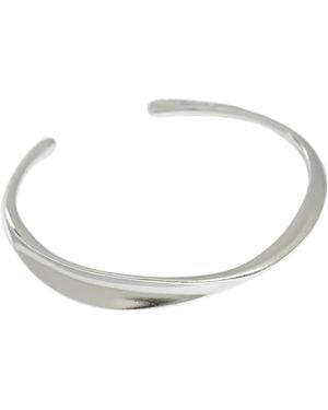 Janus Edinburgh Sannox Smooth Slim Bangle - Metallic