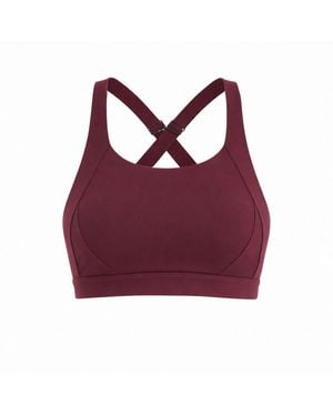 Loom Archives Day Flow Cross Back Sports Bra - Red