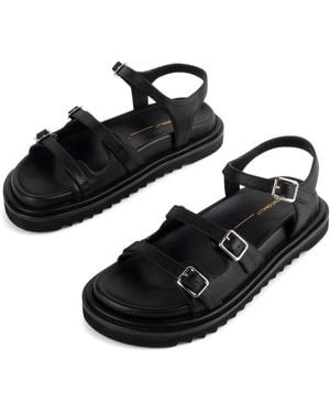 INTENTIONALLY ______ Ricoya Leather Sandal - Black