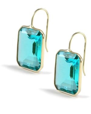 Hye Jane Jewelry Large Gemma Peacock Quartz Earrings - Blue