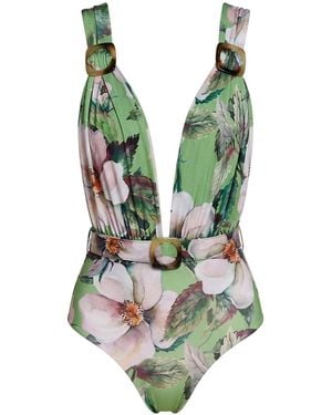 Nur Karaata Riviera Rêve Swimsuit - Green