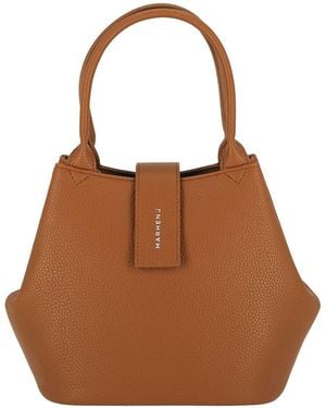 MARHEN.J Aubree Vegan Leather Tote Bag - Brown