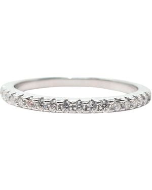 Harfi Diamond Moissanite Crystal Sterling Ring - White