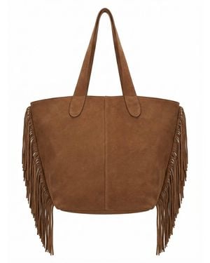 Nooki Design Neutrals Vancouver Soft Suede Tote - Brown