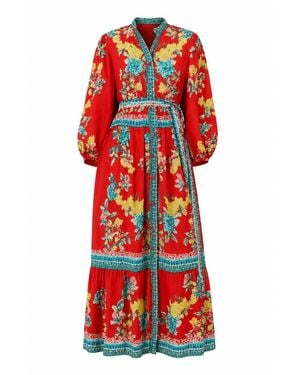 Raishma Tiffany Dress - Red