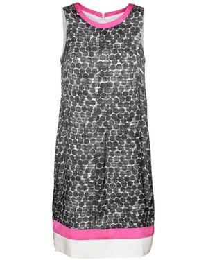 Conquista A-Line Sleeveless Print Dress - Multicolor