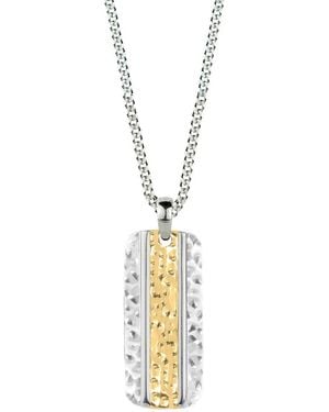 Charlotte's Web Jewellery Mixed Metal Karma Fortune Pendant Necklace - Metallic