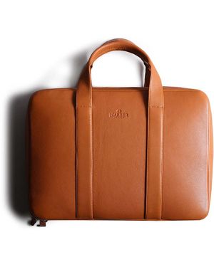 Harber London Laptop Briefcase - Brown