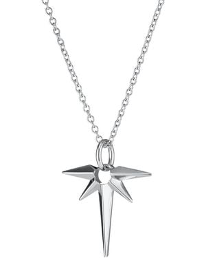 Scream Pretty Angel Star Necklace With Slider Clasp - Metallic