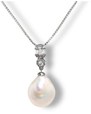 Ninemoo Shining Baroque Pearl Necklace - White
