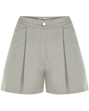 The Molc Neutrals Sand Erin Shorts - Grey