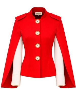 Julia Allert Tailored Structured Cape Blazer