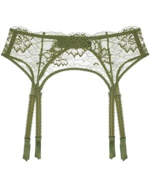 Journelle Isabel Suspender Belt Picholine - Green
