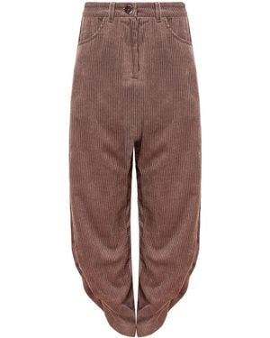 Mandragora Loose Cut Corduroy Pants Barro Cappuccino - Brown